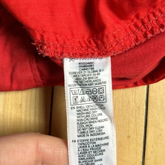 Forever 21 Red Shorts | Red Shorts | Forever 21 | Cotton Shorts - Picture 7 of 7